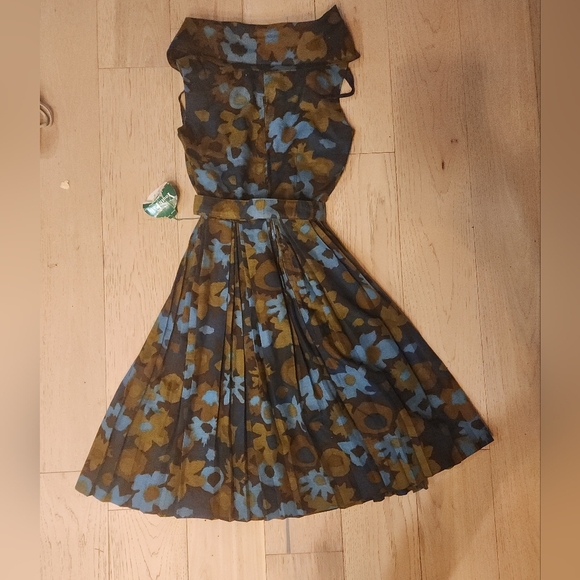 🐕VIintage 1950s Dress from France Old New Stock Junior 5 - Picture 5 of 5